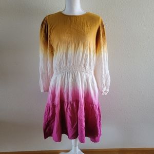 Universal Thread TriColor Long Sleeve Midi Dress